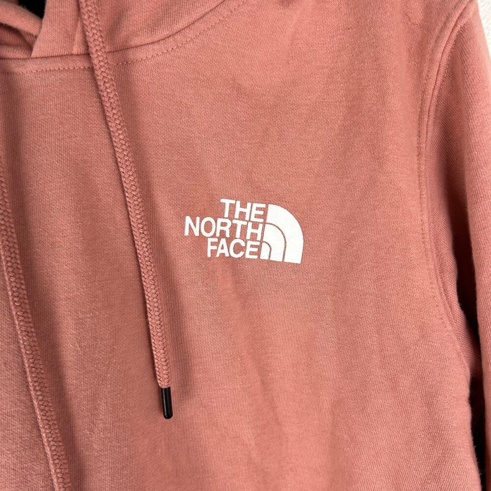 The North Face Womens Hoodie Size Medium Pink Box Logo NSE Pullover - Picture 7 of 8